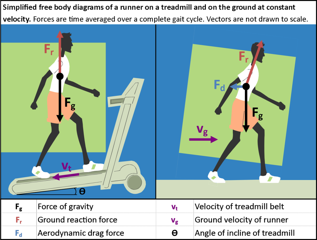 Runner-treadmill-free-body-diagram